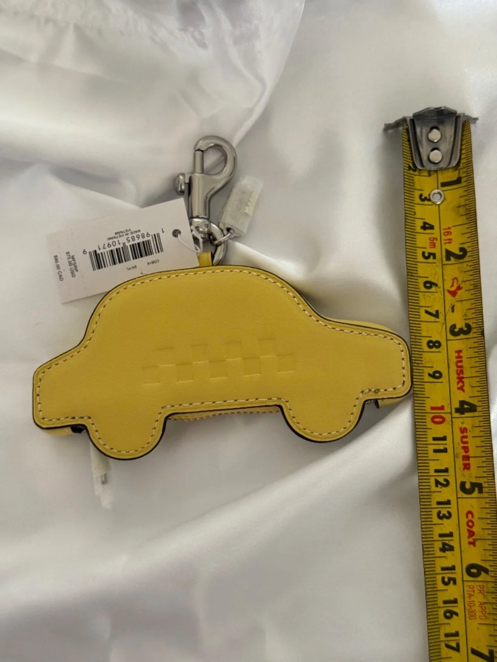 Coach yellow leather